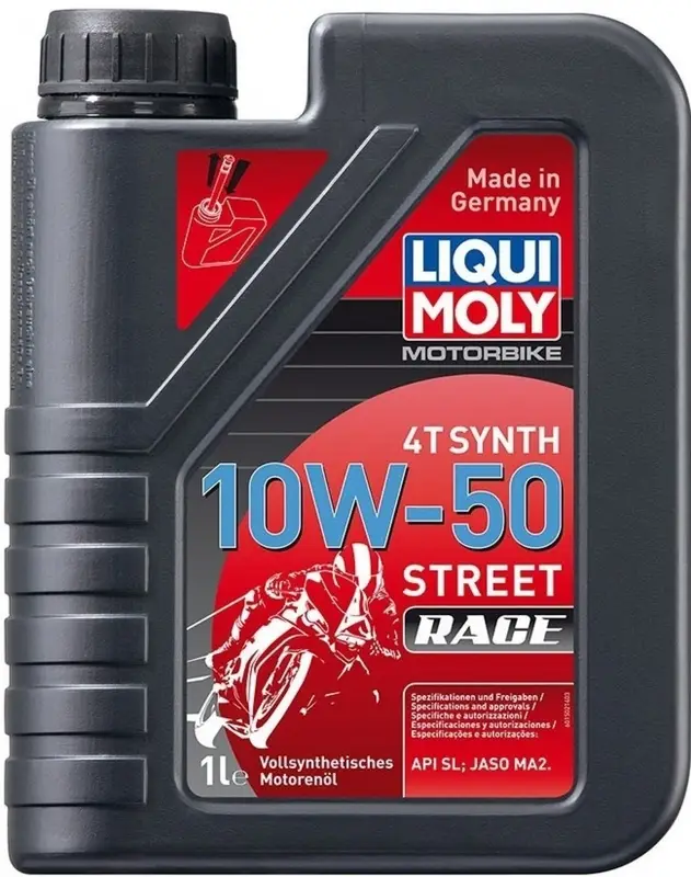 Sezónní Sleva Motorový olej LIQUI MOLY Motorbike 4T Synth 10W50 Race 1 L