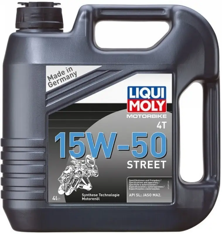 Motorový olej LIQUI MOLY Motorbike 4T 15W50 Street 4 l Sezónní Sleva