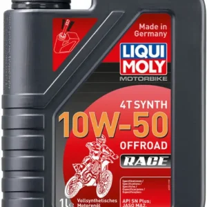 Ověřený Motorový olej LIQUI MOLY Motorbike 4T Synth 10W50 Offroad Race 1 l