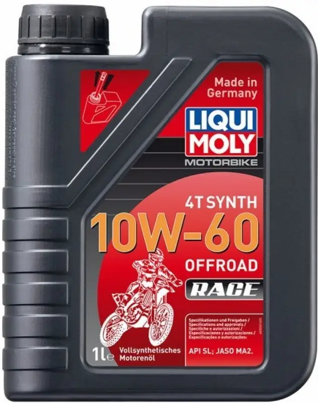 Speciální Cena Motorový olej LIQUI MOLY Motorbike 4T Synth 10W60 Offroad Race 1 l
