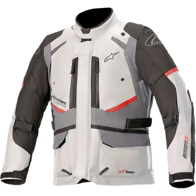 Vrácení Zdarma Bunda na motorku Alpinestars Andes Drystar šedo-černo-červená