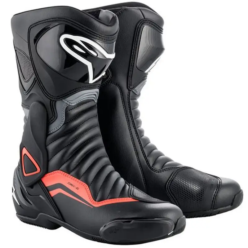 Odeslání Ihned Boty na motorku Alpinestars S-MX 6 černo-šedo-fluo červené