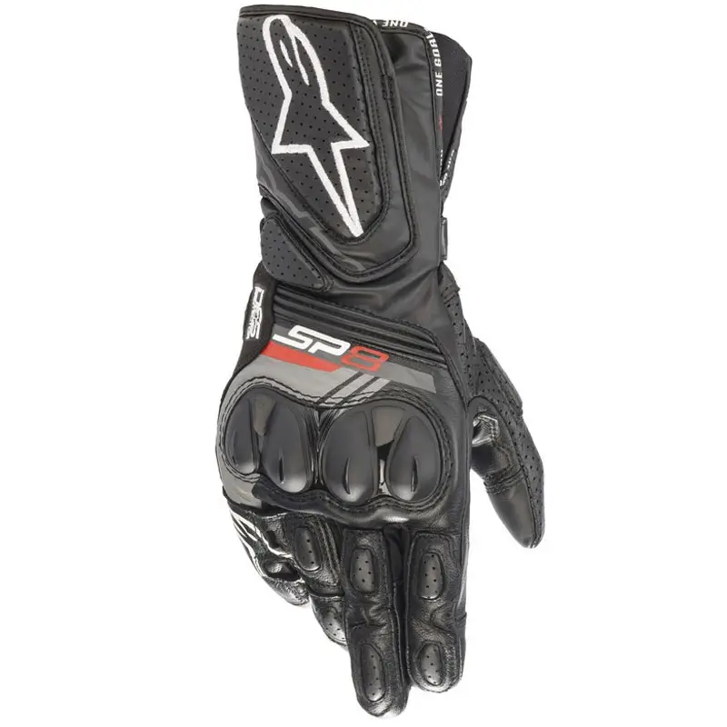 Rukavice na motorku Alpinestars SP-8 černé Nejprodávanější