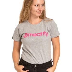 Dámské tričko Meatfly Ladies MF Logo šedé výprodej Ověřený