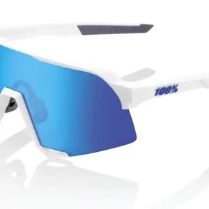 Sluneční brýle 100% S3 Matte White bílé (HIPER modré sklo) Sleva
