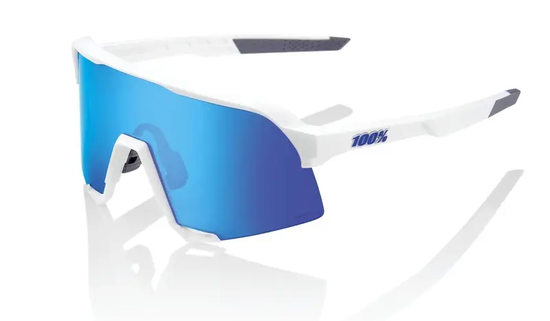 Sluneční brýle 100% S3 Matte White bílé (HIPER modré sklo) Sleva