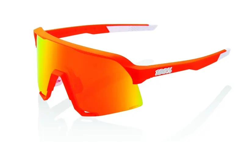 Sluneční brýle 100% S3 Soft Tact Neon Orange oranžové (HIPER červená skla) Pouze Dnes