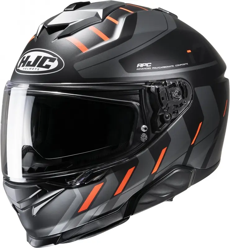 Horká Nabídka Integrální přilba na motorku HJC i71 Simo MC6HSF černo-šedo-oranžová