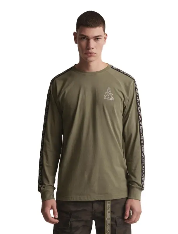 Triko s dlouhým rukávem DAKAR DKR LG STRAP khaki Hit Sezóny