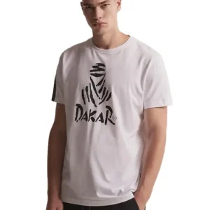 Originální Triko DAKAR DKR Logo 123 bílé výprodej