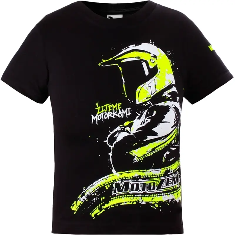 Dětské chlapecké triko MotoZem - Žijeme motorkami Akční Nabídka