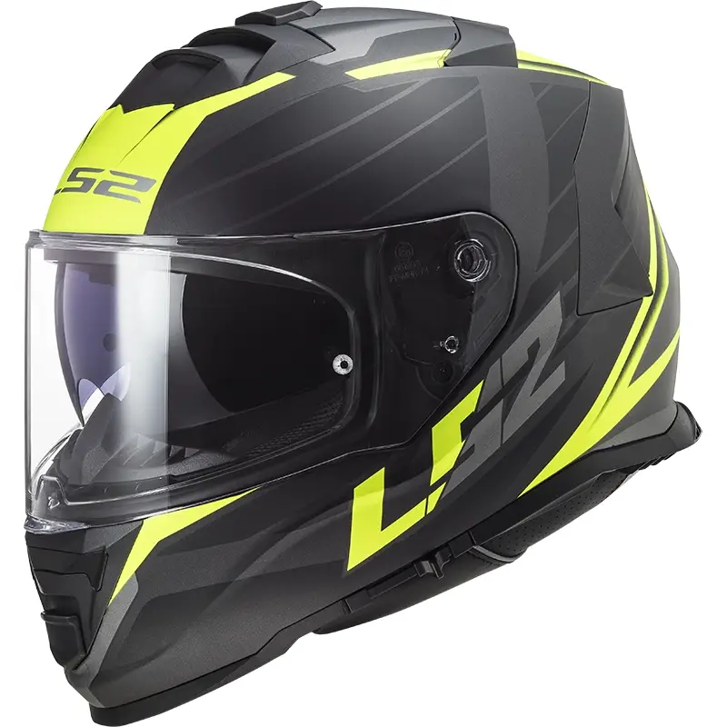 Integrální přilba na motorku LS2 FF800 Storm II Nerve černo-fluo žlutá Vysoce Kvalitní
