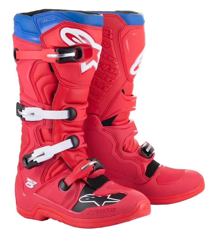Novinka Boty na motorku Alpinestars Tech 5 červeno-modro-bílo-černé