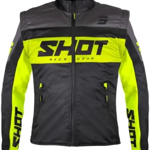 Bezpečná Platba Softshellová bunda Shot Softshell Lite černo-fluo žlutá