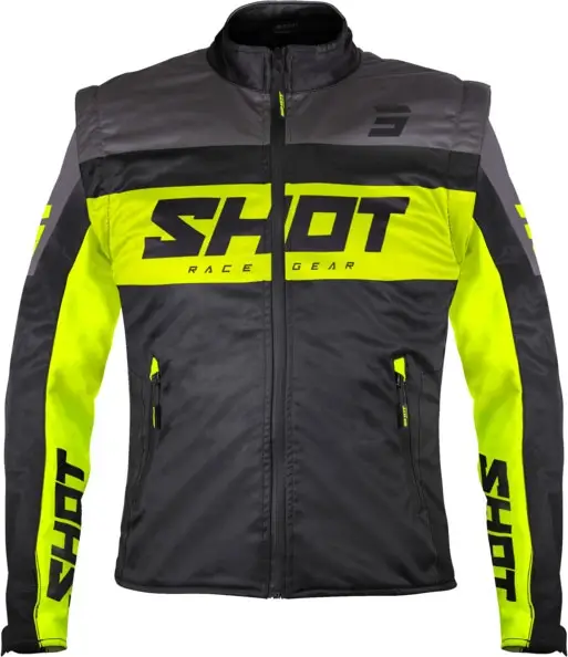 Bezpečná Platba Softshellová bunda Shot Softshell Lite černo-fluo žlutá