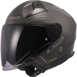 Akce Otevřená helma na motorku LS2 OF603 Infinity II Carbon Solid černá matná