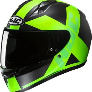 Integrální helma na motorku HJC C10 Tez MC4HSF černo- fluo zelená Levný