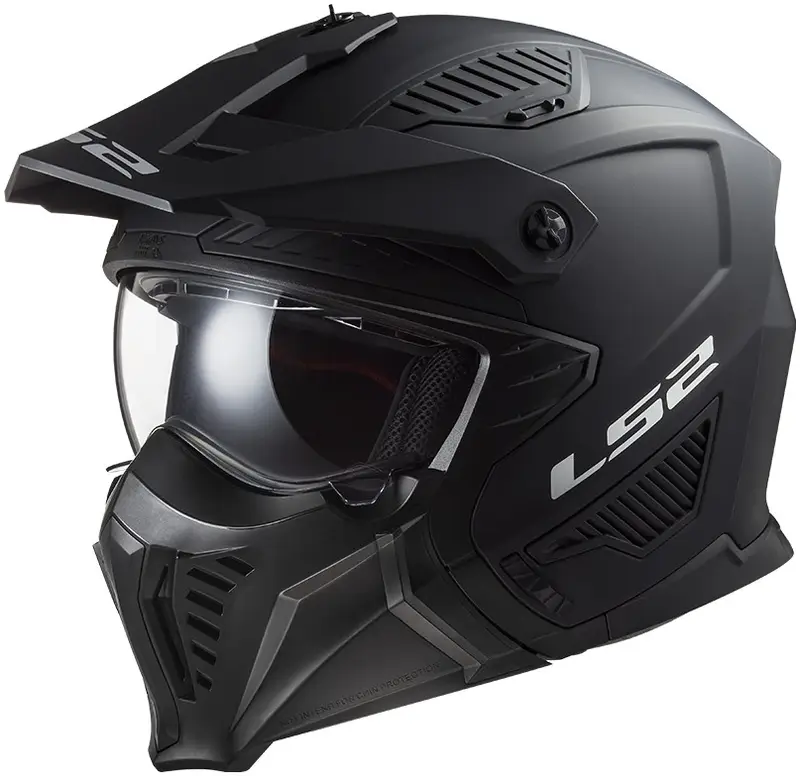 Vysoce Kvalitní Helma na motorku LS2 OF606 Drifter Solid černá matná