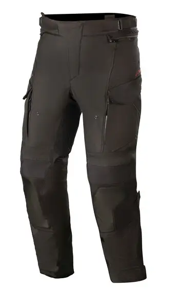 Prodloužené kalhoty na motorku Alpinestars Andes Drystar černé Nejlepší Volba