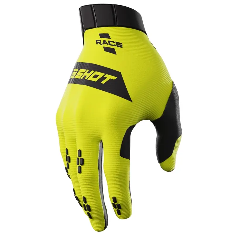Přímo Od Výrobce Dětské motokrosové rukavice Shot Race fluo žluté