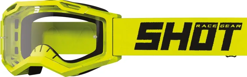 Dětské motokrosové brýle Shot Rocket Kid 2.0 fluo žluté (čiré plexi) Originální