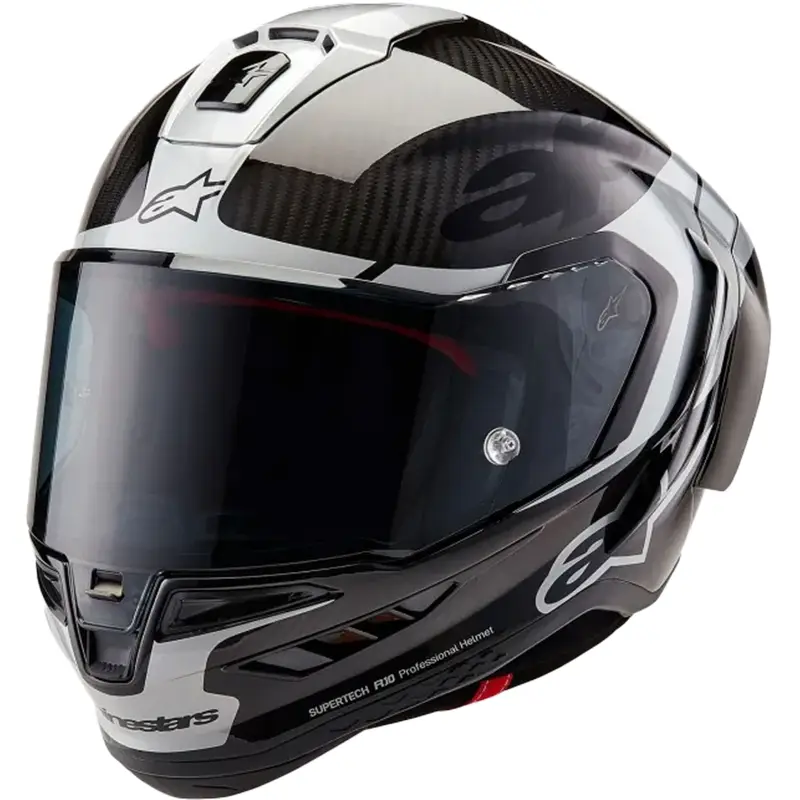 Integrální helma na motorku Alpinestars Supertech R-10 Element carbon stříbrno-černá Nejlepší Volba