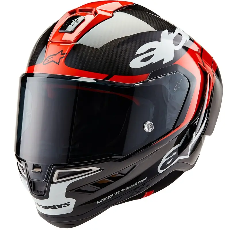 Integrální helma na motorku Alpinestars Supertech R-10 Element fluo červeno-bílá Nakupujte Hned