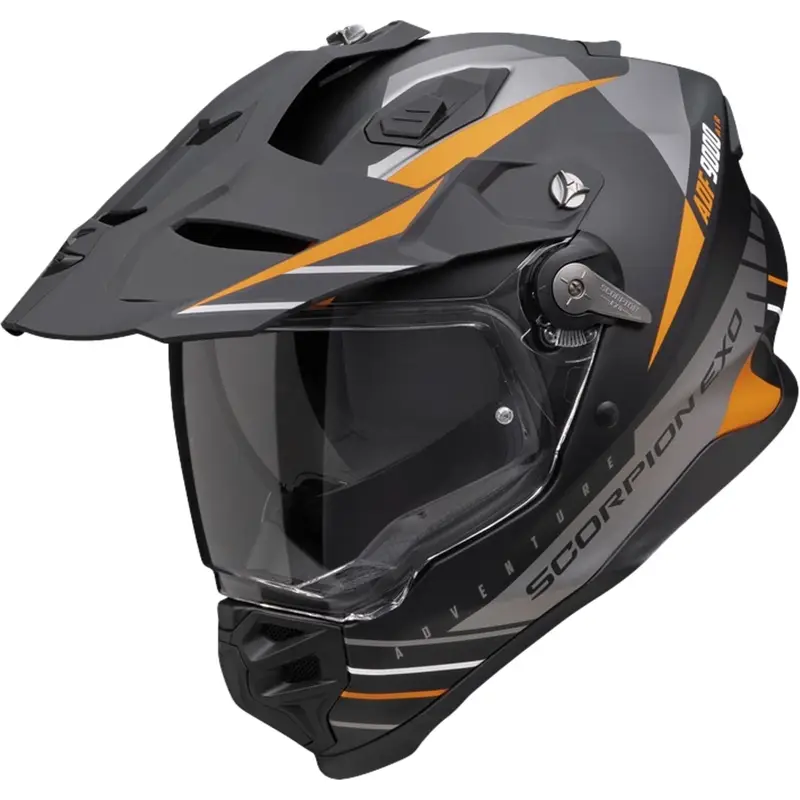 Výhodná Nabídka Enduro helma Scorpion ADF-9000 Air Feat matná černo-stříbrno-oranžová