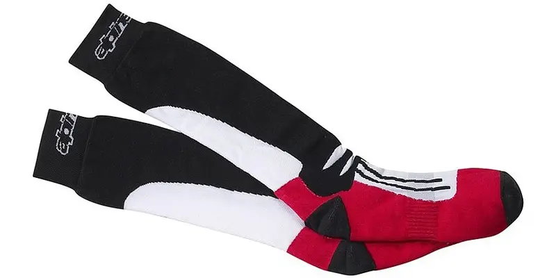 Podkolenky Alpinestars Racing Road CoolMax® černo-bílo-červené Novinka