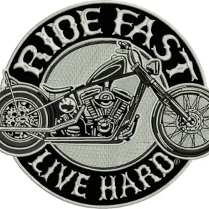 Cenový Hit Nášivka Ride fast - Live hard