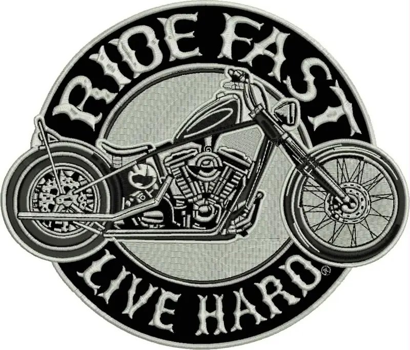 Cenový Hit Nášivka Ride fast - Live hard