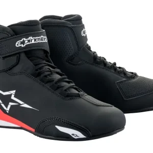 Jen Po Omezenou Doba Boty na motorku Alpinestars Sektor černo-bílo-fluo červené