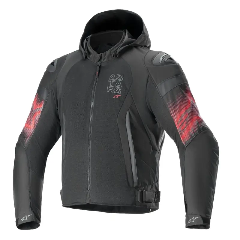 Bunda na motorku Alpinestars Zaca Air Venom Waterproof černo/fluo červená Rychlé Dodání