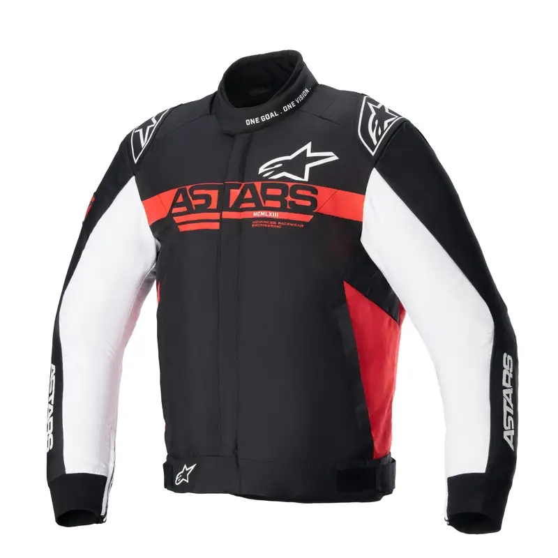 Bunda na motorku Alpinestars Monza Sport černo-červeno-bílá Zlevněný