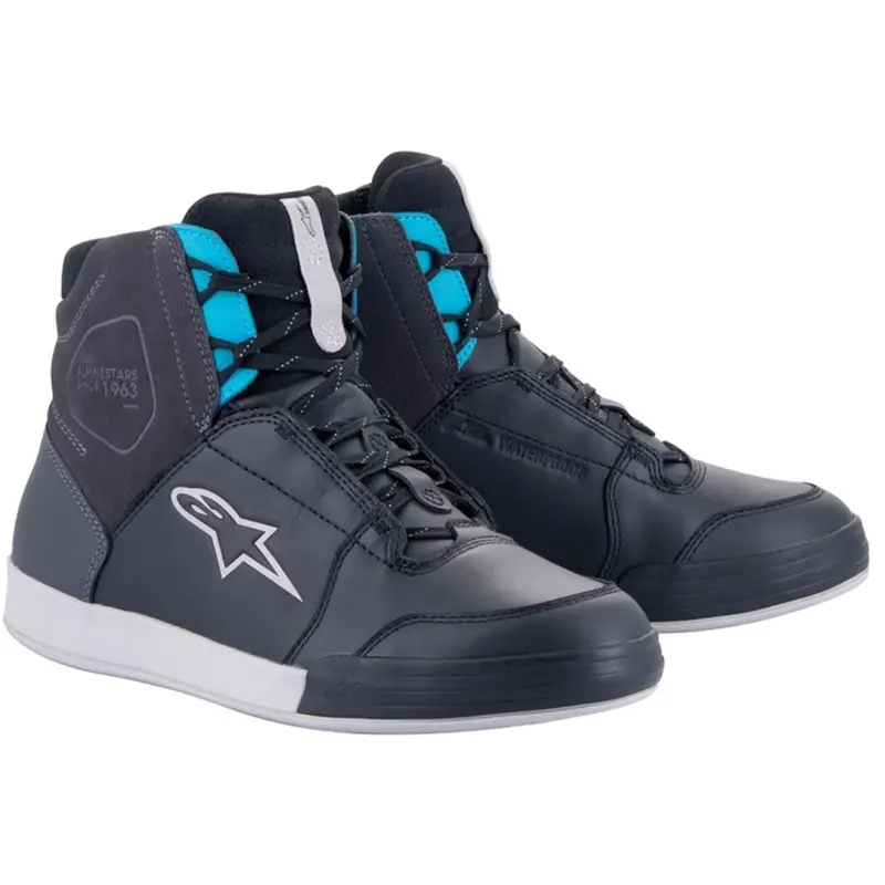 Novinka Dámské boty na motorku Alpinestars Stella Chrome Drystar černo-šedo-modré