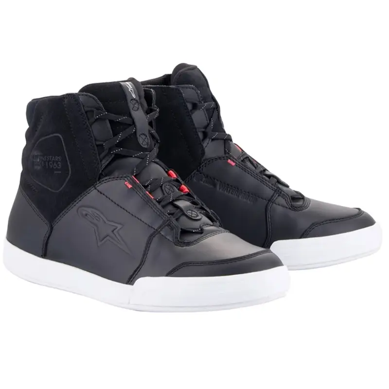 Must-Have Dámské boty na motorku Alpinestars Stella Chrome Drystar černo-bílo-růžové