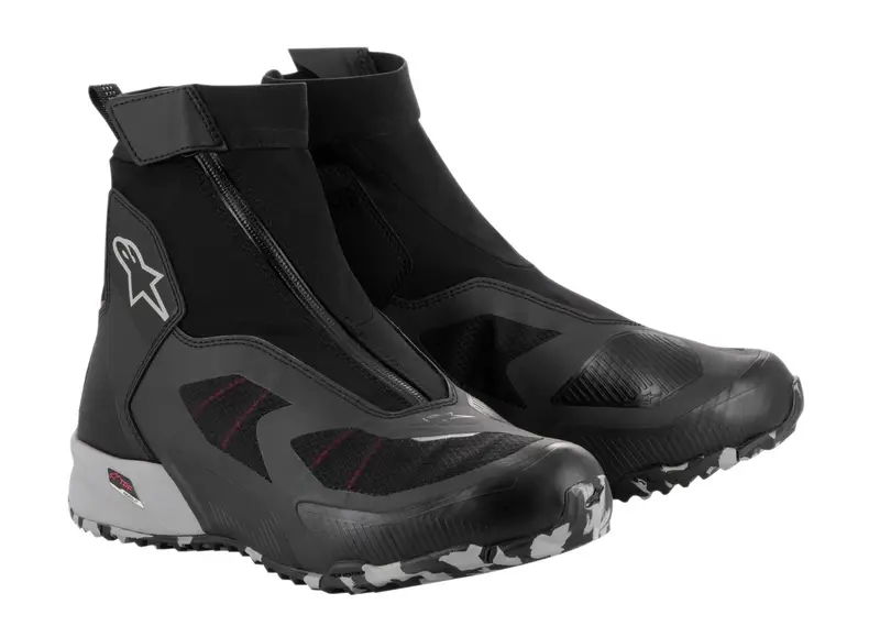 Boty na motorku Alpinestars CR-8 Gore-Tex černo-šedo-červené Akce