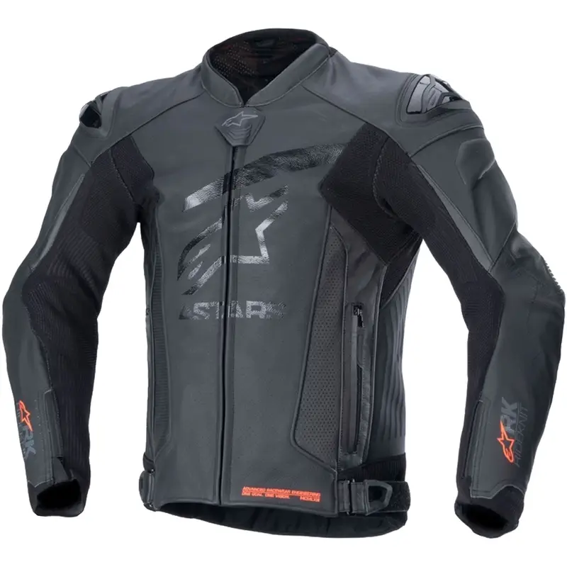 Pouze Dnes Kožená bunda na motorku Alpinestars GP Plus R 4 Rideknit černo-černá