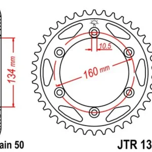Akční Cena Řetězová rozeta JT JTR 1306-40 40 zubů, 530