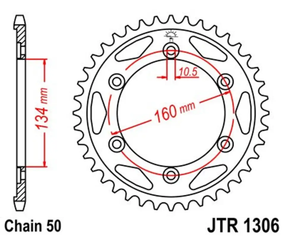 Akční Cena Řetězová rozeta JT JTR 1306-40 40 zubů, 530