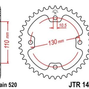 Cenová Bomba Řetězová rozeta JT JTR 1415-36 36 zubů, 520