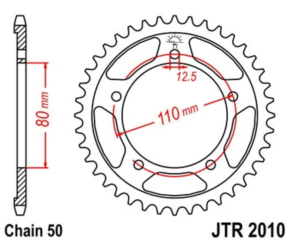 Kup Teď Řetězová rozeta JT JTR 2010-48 48 zubů, 530