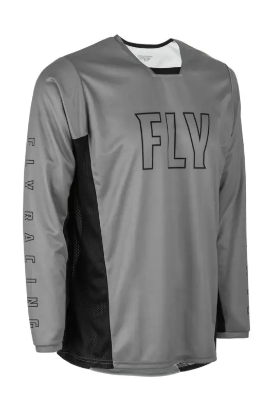 Sezónní Sleva cyklo dres RADIUM, FLY RACING - USA (šedá/černá)