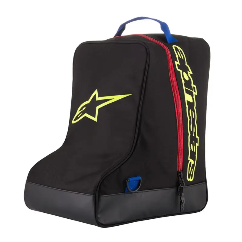 Finální Výprodej taška na boty, ALPINESTARS (černá/modrá/žlutá fluo/červená)
