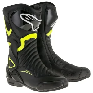 boty S-MX 6, ALPINESTARS (černé/žluté fluo) Rychlé Dodání