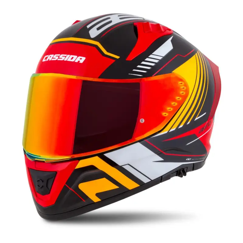 Must-Have přilba Aero Drome, CASSIDA (černá perleť/oranžová/červená/bílá)
