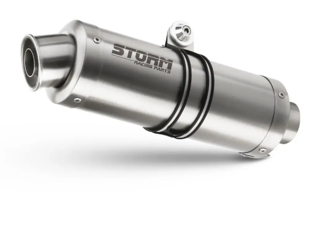 2 koncovky výfuku STORM OVAL S.052.LX2 Nerez Rychlé Dodání
