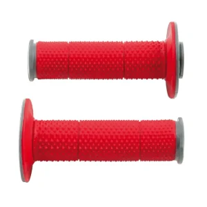 gripy Full Diamond (dvouvrstvé, extra měkké), RTECH (červeno-šedé, pár, délka 116 mm) Cenová Bomba