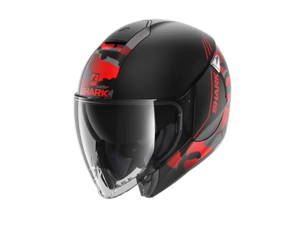 Otevřenápřilba SHARK CITYCRUISER GENOM barva antracit/černá/červená/matná * Ověřený