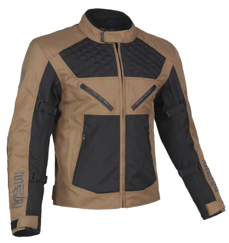 MBW Pánská textilní moto bunda ACE JACKET BLACK BROWN Nejlepší Volba